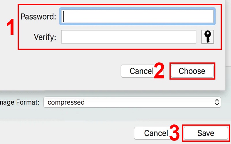 Đặt mật khẩu khi nén file trên Macbook bước 4