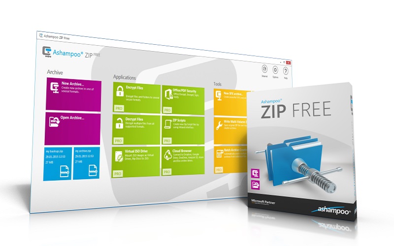 phần mềm Ashampoo Zip Free