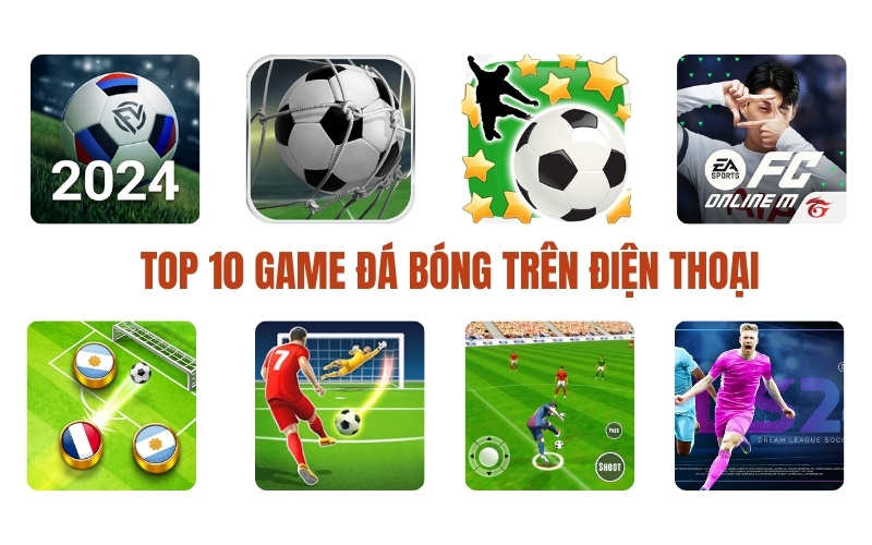 game đá bóng trên điện thoại